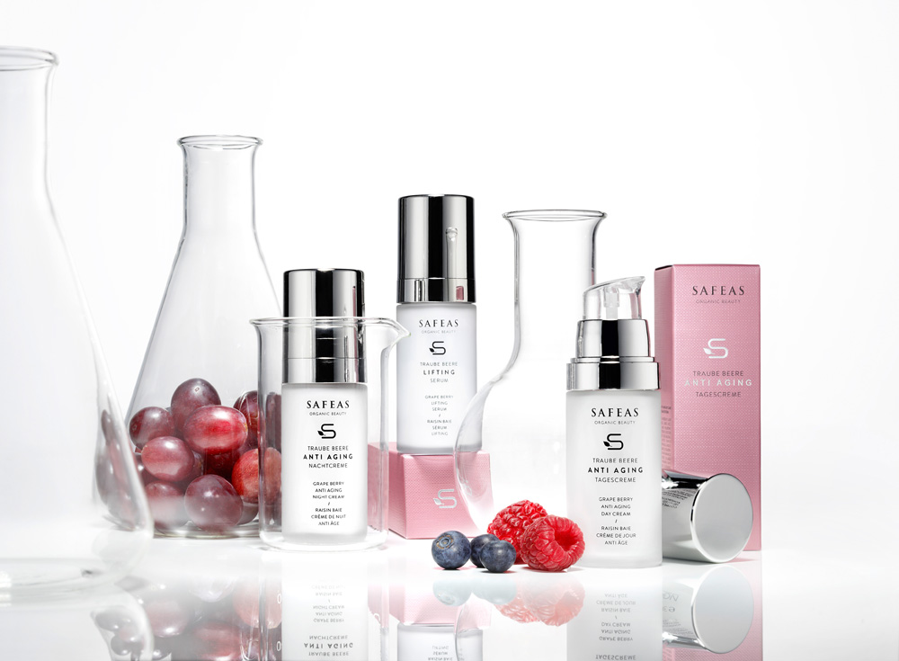 Anti-Aging Hautpflege mit antioxidativen Trauben- und Beerenwirkstoffen